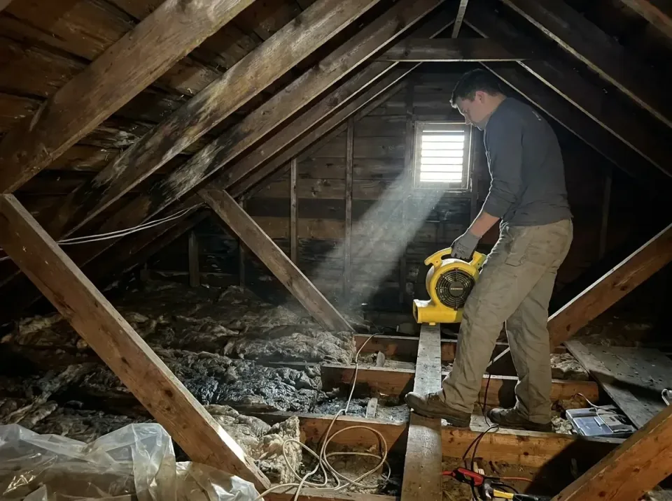 attic-water-damage-drying-proc-007 — frequently asked questions, Emergency Water Extraction & 24/7 Flood Response in Council…